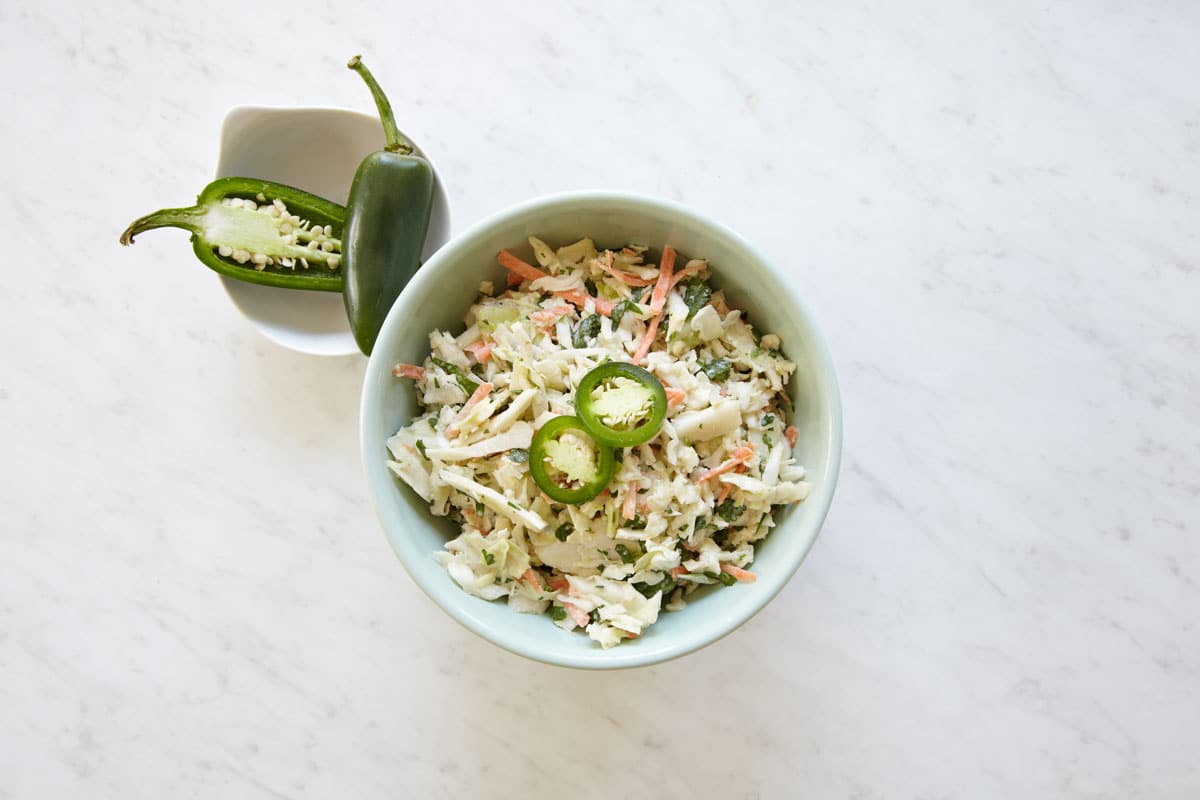 Sweet and Spicy Jalapeño Coleslaw Recipe