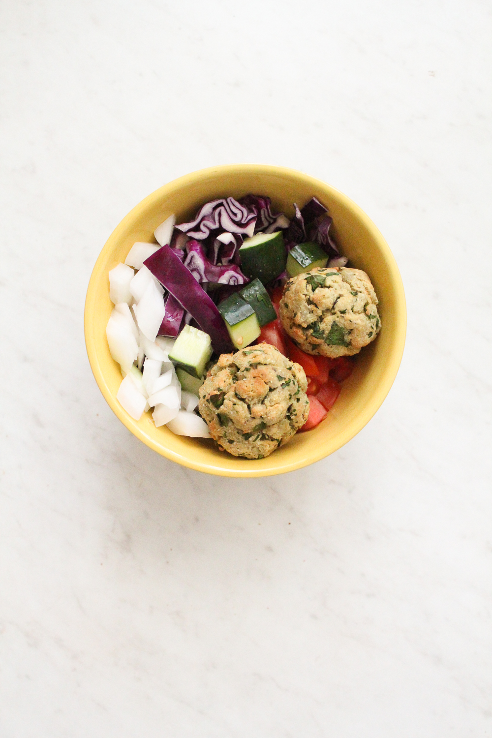 Falafel Bowls with Cashew Tzatziki - Dishing Out Health