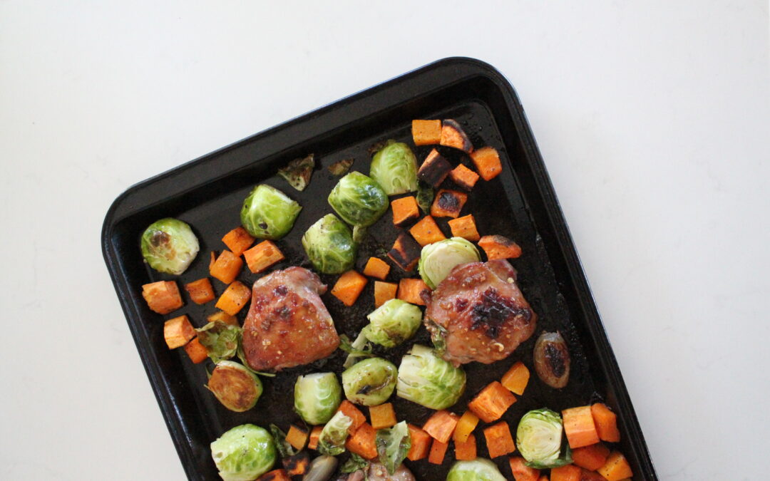 Dijon Chicken Thighs Sheet Pan Meal (Paleo + Whole30)