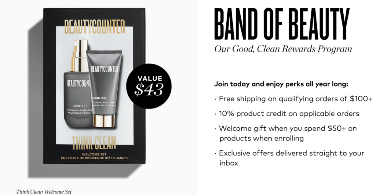 Beautycounter Band of Beauty Perks - Olive You Whole