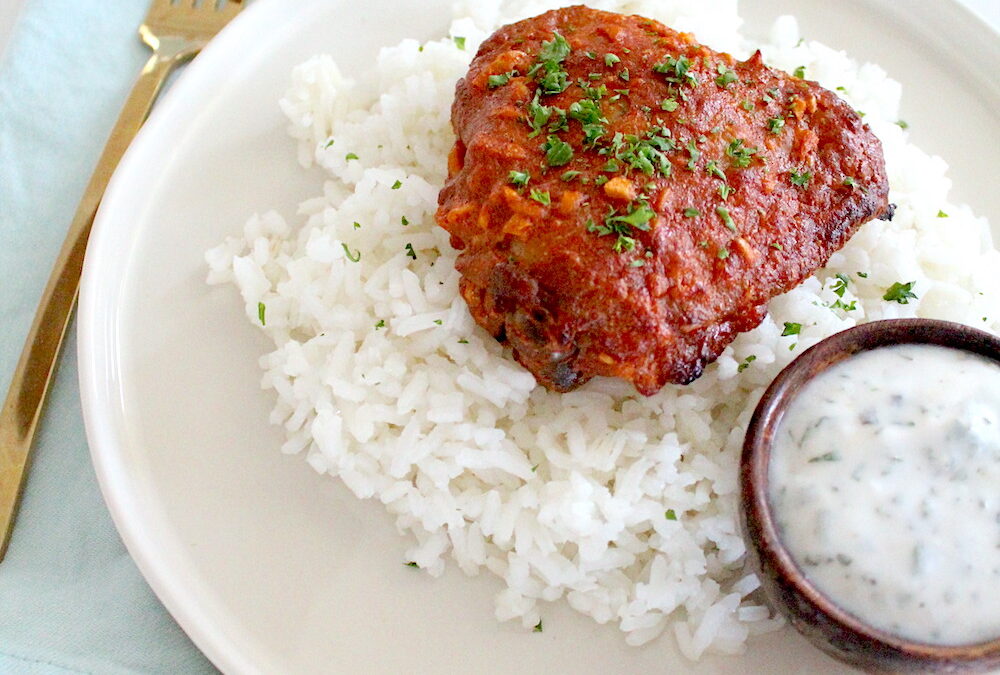 Tandoori Chicken with Rice (Gluten Free)