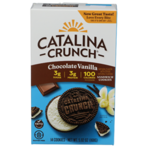 Catalina Crunch Chocolate Vanilla Keto Sandwich Cookies